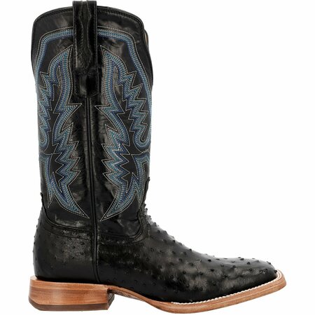 Durango Men's PRCA Collection Full-Quill Ostrich Western Boot, MIDNIGHT, M, Size 7 DDB0469